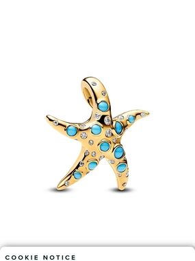 Pandora Gold Starfish Charm